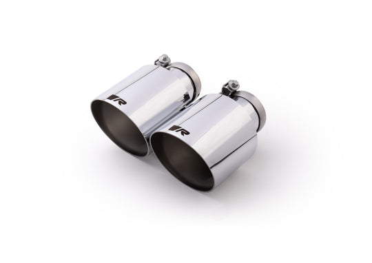Set De 2 Colas REMUS 115Mm Corte Recto Angulado Cromo REMUS | VRM Motorsports