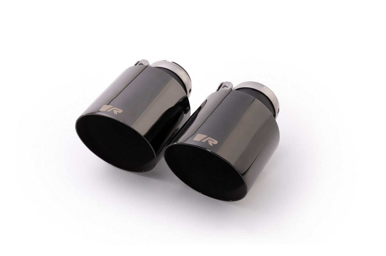 Set De 2 Colas REMUS De 102Mm Corte Recto Y Angulado Cromo Negro REMUS | VRM Motorsports