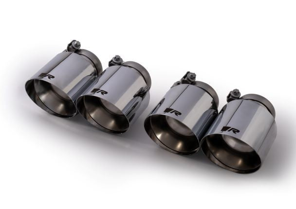 Set De 4 Colas REMUS De 102Mm(Corta) Corte Recto Y Angulado Cromo REMUS | VRM Motorsports