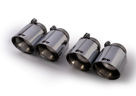 Set De 4 Colas REMUS De 102Mm(Corta) Corte Recto Y Angulado Cromo REMUS | VRM Motorsports
