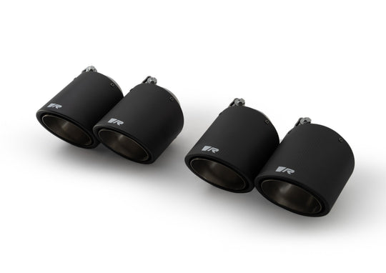 Set De 4 Colas REMUS De 102Mm(Corta) Angulado Carbono REMUS | VRM Motorsports