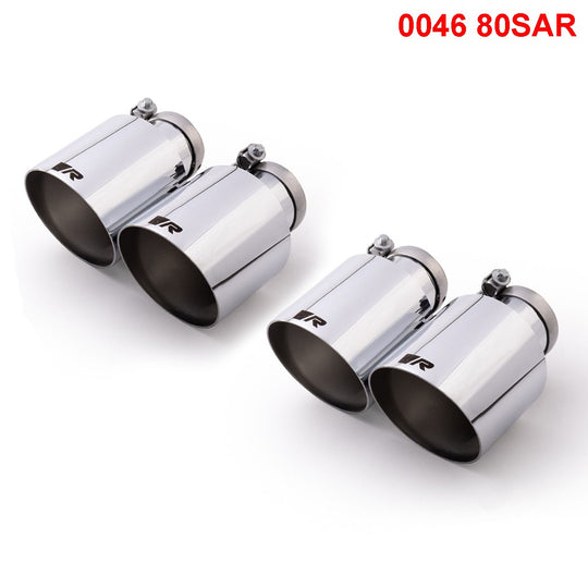 Set De 4 Colas REMUS 115Mm Corte Recto Angulado Cromo REMUS | VRM Motorsports