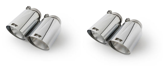 Set De 4 Colas REMUS De 102Mm Corte Recto Y Angulado Cromo REMUS | VRM Motorsports