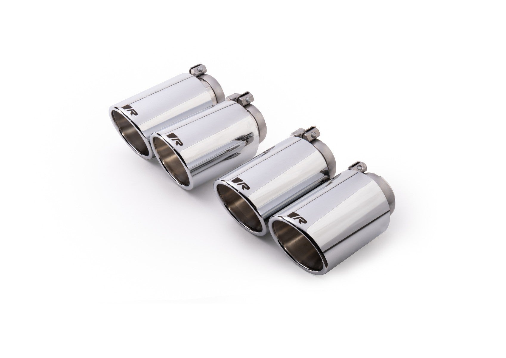 Set De 4 Colas REMUS De 102Mm Angulado Cromo REMUS | VRM Motorsports