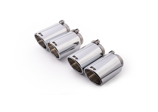 Set De 4 Colas REMUS De 102Mm Angulado Cromo REMUS | VRM Motorsports