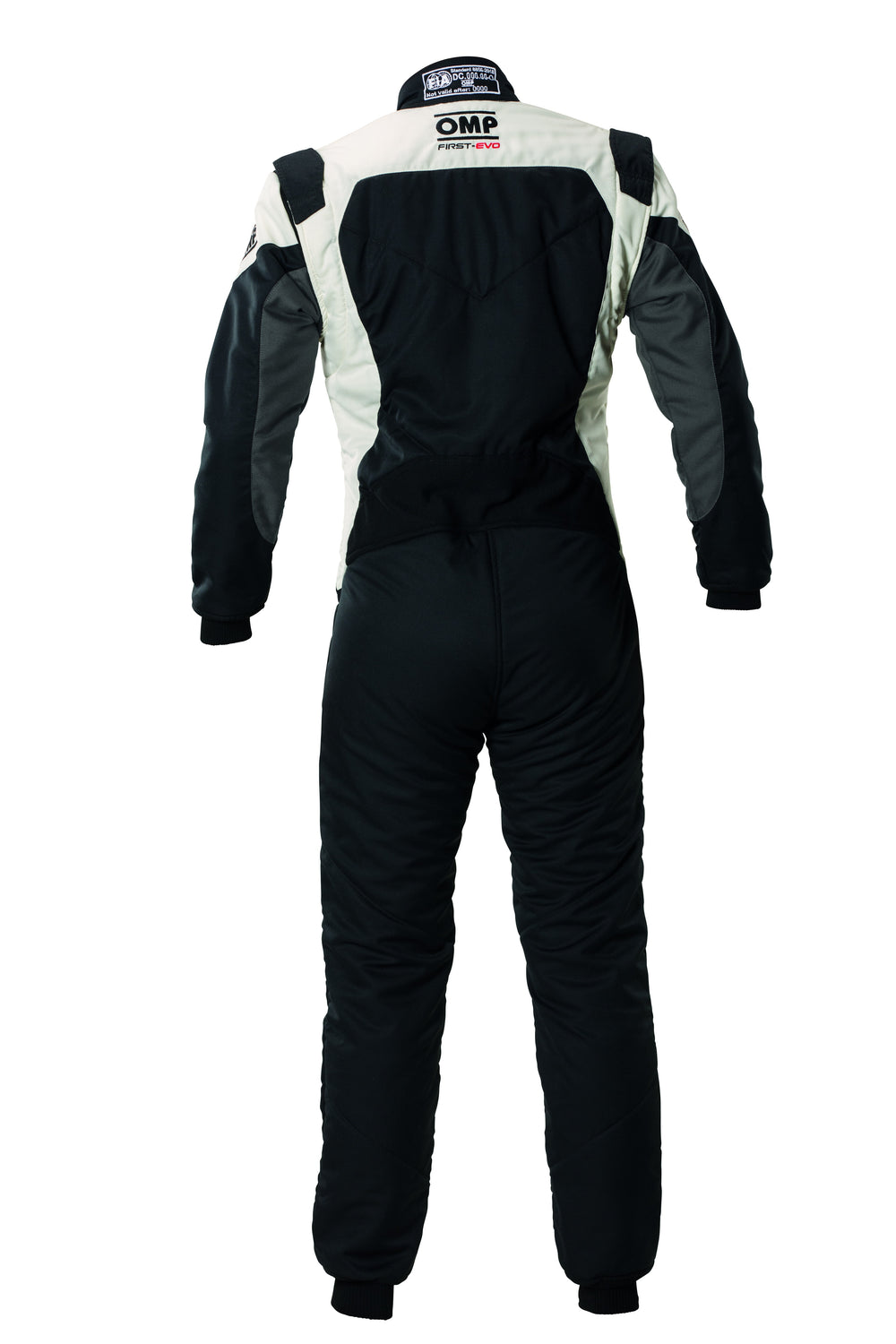 TRAJE DE CARRERAS OMP FIRST EVO MY2025 FIA 8856-2018 NEGRO / BLANCO TALLA 44 - OMP original VRM Motorsports imagen 2