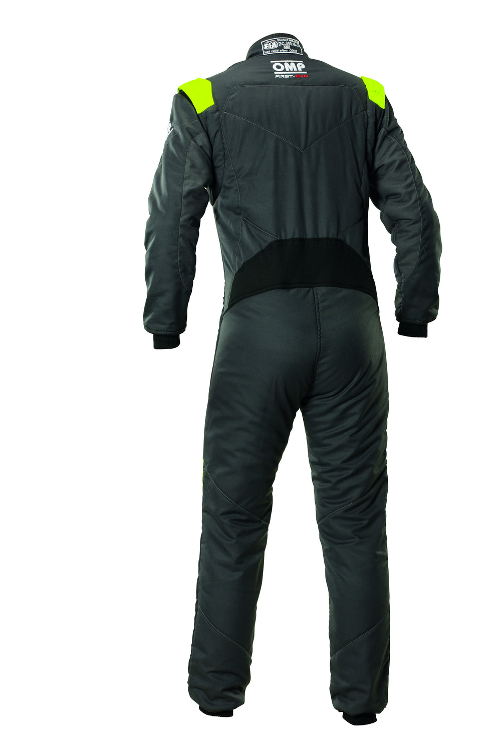 TRAJE DE CARRERAS OMP FIRST EVO MY2025 FIA 8856-2018 ANTRACITA / FLUO AMARILLO TALLA 48 - OMP original VRM Motorsports imagen 2