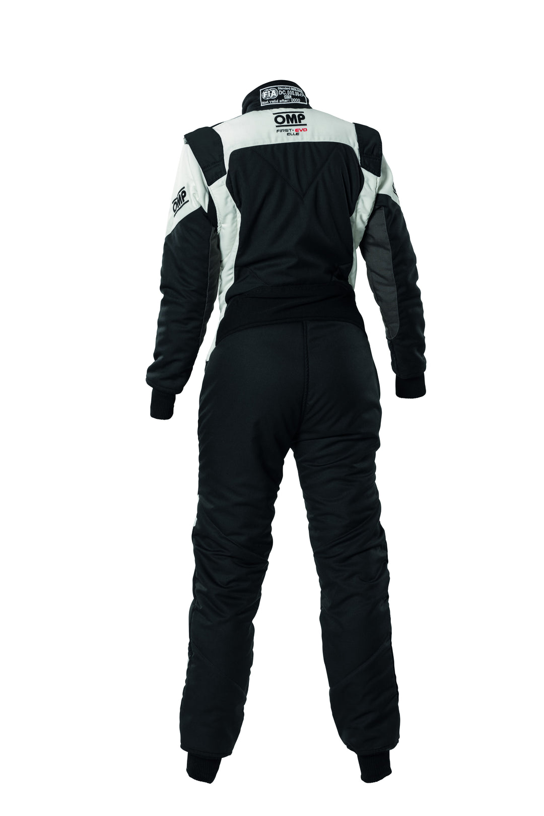 TRAJE DE CARRERAS OMP FIRST EVO ELLE MY2025 FIA 8856-2018 NEGRO / BLANCO TALLA 50 - OMP original VRM Motorsports imagen 2