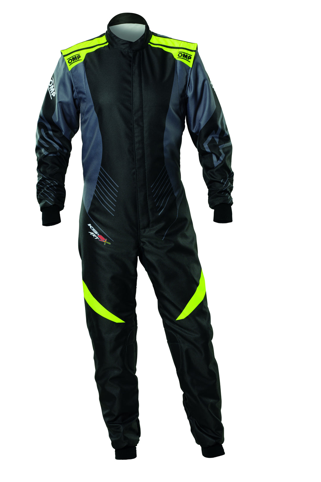 TRAJE DE CARRERAS KARTING OMP KS-2X ART FIA 8877-2022 NEGRO / FLUO AMARILLO TALLA 42 - OMP original VRM Motorsports imagen 1