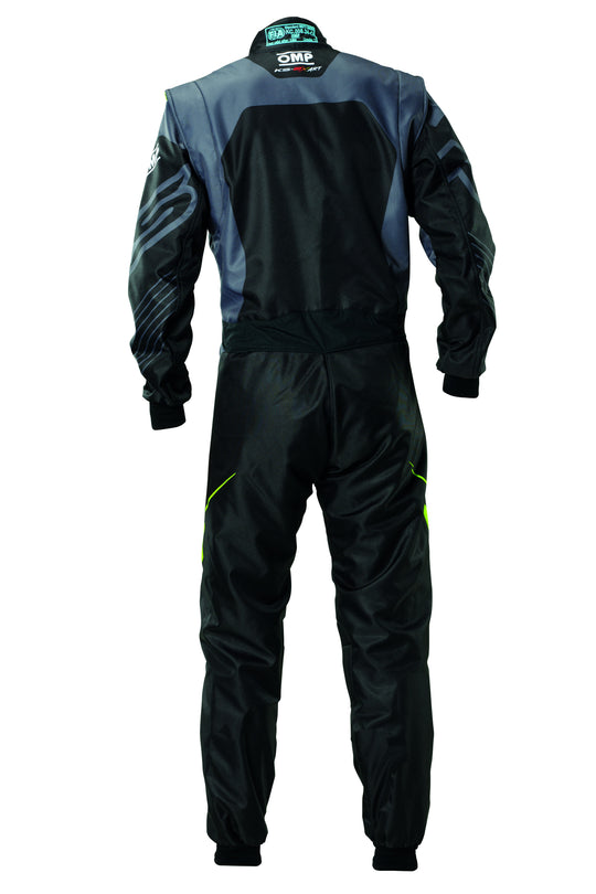 TRAJE DE CARRERAS KARTING OMP KS-2X ART FIA 8877-2022 NEGRO / FLUO AMARILLO TALLA 60 - OMP original VRM Motorsports imagen 2