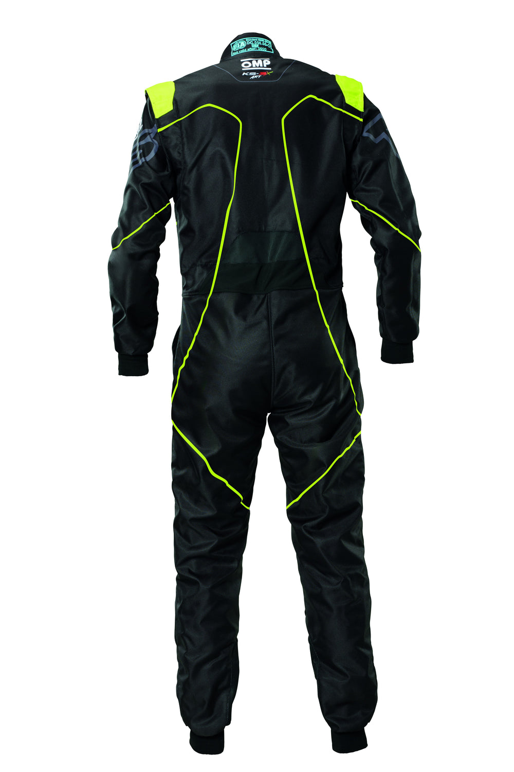 TRAJE DE CARRERAS KARTING OMP KS-3X ART STYLE 2 FIA 8877-2022 (ADULTO) NEGRO/AMARILLO FLUOR TALLA 62 - OMP original VRM Motorsports imagen 2