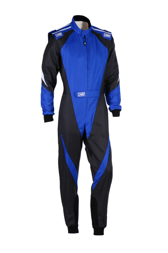 TRAJE DE CARRERAS KARTING OMP KS-3X FIA 8877-2022 (ADULTO) NEGRO / AZUL TALLA 50 - OMP original VRM Motorsports imagen 1