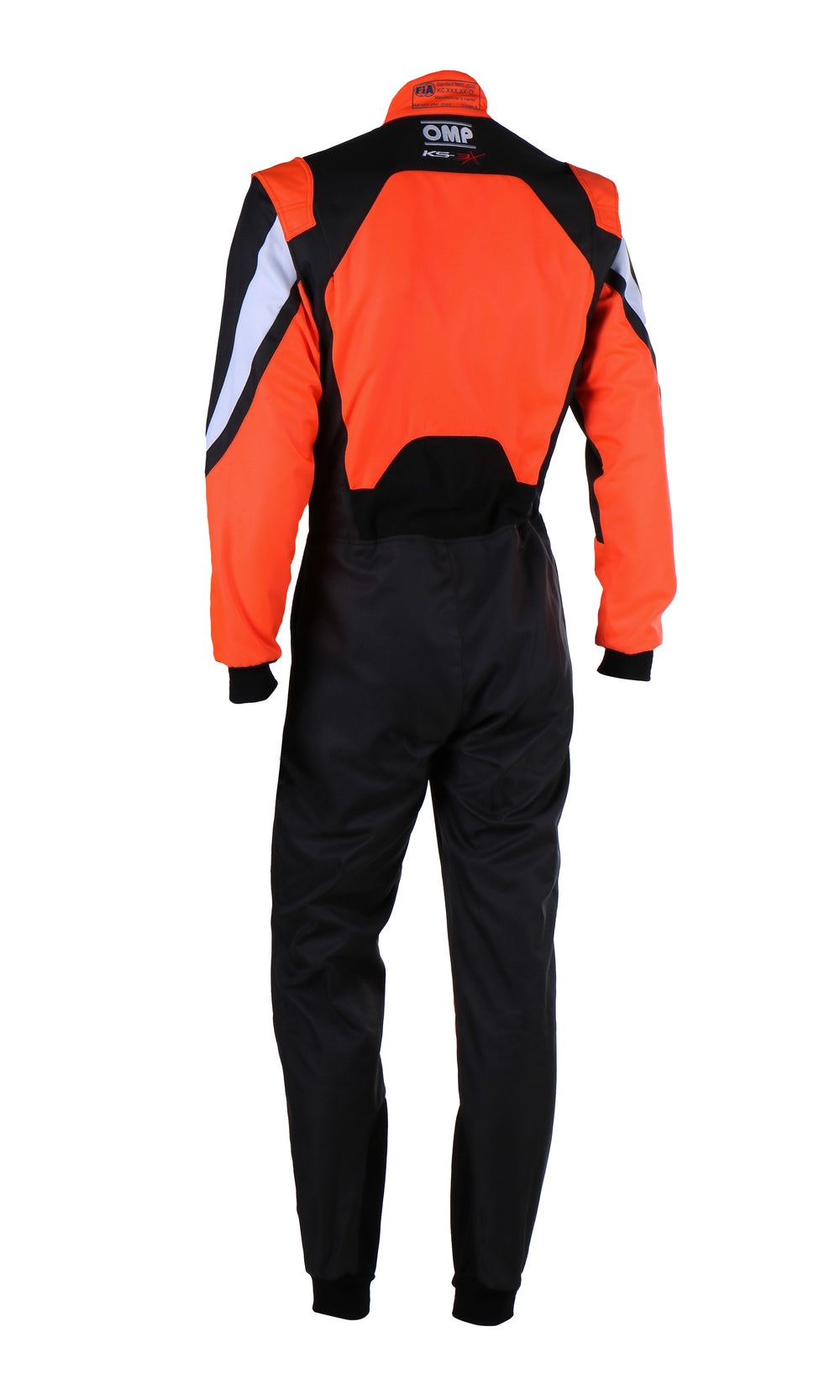 TRAJE DE CARRERAS KARTING OMP KS-3X FIA 8877-2022 (ADULTO) NEGRO / NARANJA FLUOR TALLA 48 - OMP original VRM Motorsports imagen 2