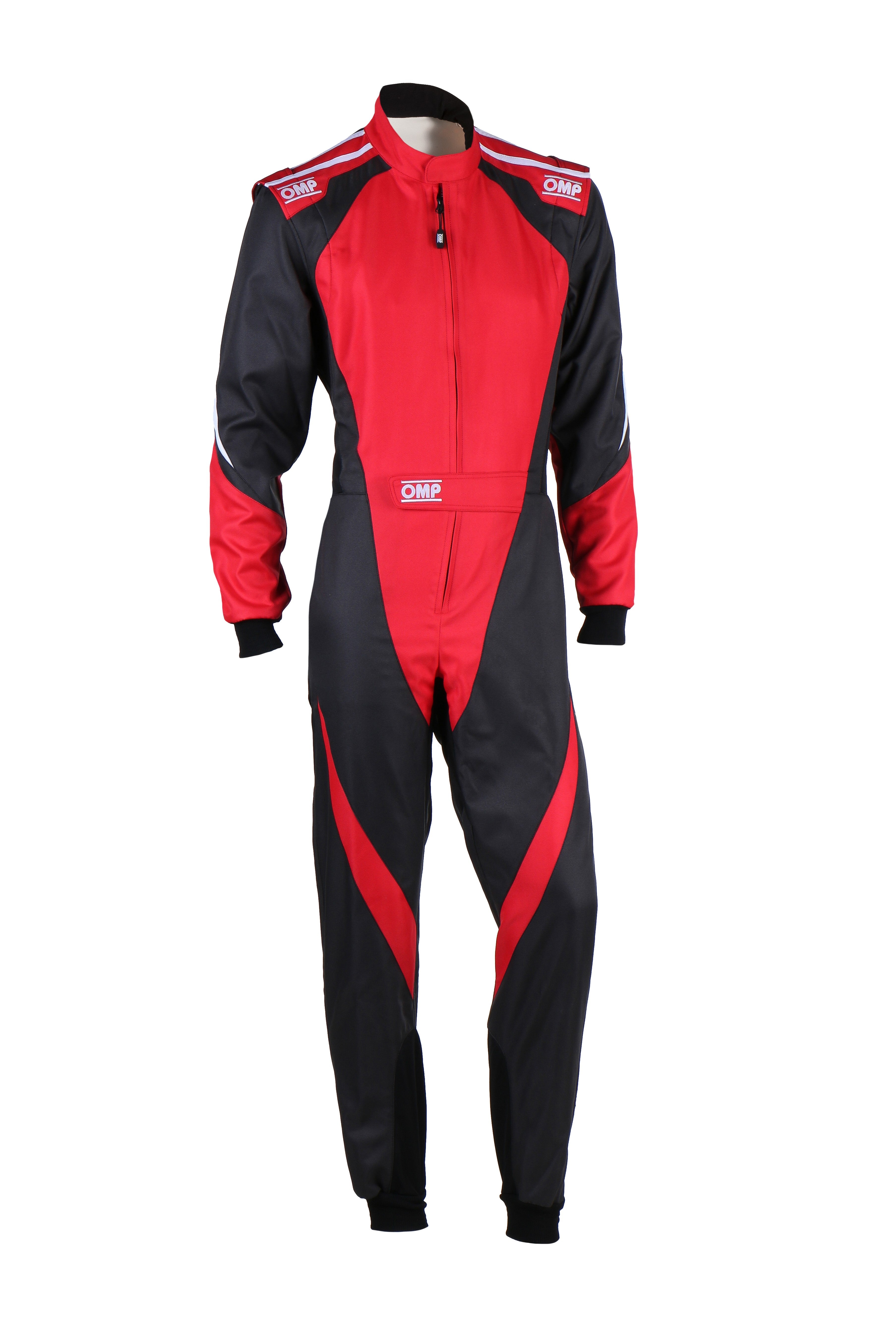 TRAJE DE CARRERAS KARTING OMP KS-3X FIA 8877-2022 (NIÑO) NEGRO / ROJO TALLA 160 - OMP original VRM Motorsports imagen 1