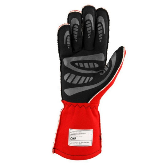 GUANTES OMP FIRST FIA 8856-2018 MY2025 ROJO TALLA XL - OMP original VRM Motorsports imagen 3