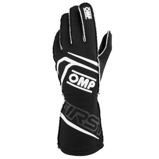 GUANTES OMP FIRST FIA 8856-2018 MY2025 NEGRO TALLA XS - OMP original VRM Motorsports imagen 2