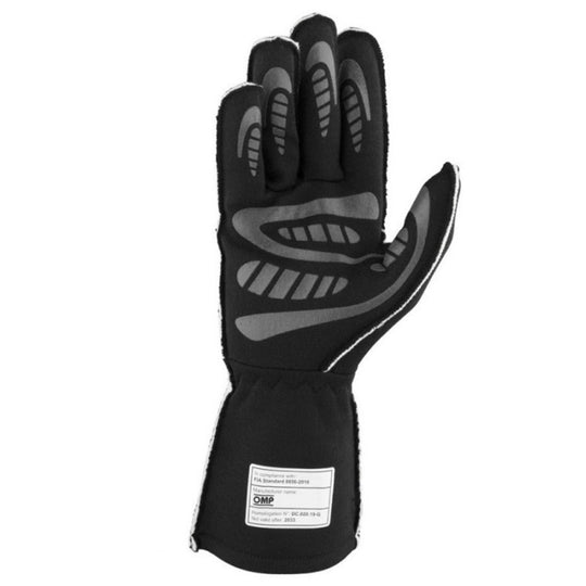 GUANTES OMP FIRST FIA 8856-2018 MY2025 NEGRO / FLUO AMARILLO TALLA XL - OMP original VRM Motorsports imagen 3