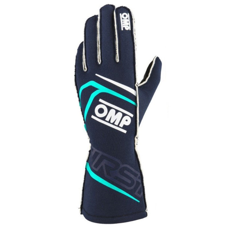 GUANTES OMP FIRST FIA 8856-2018 MY2025 NAVY AZUL / TIFFANY TALLA L - OMP original VRM Motorsports imagen 2