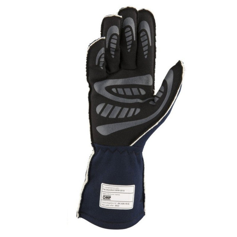 GUANTES OMP FIRST FIA 8856-2018 MY2025 NAVY AZUL / TIFFANY TALLA S - OMP original VRM Motorsports imagen 3