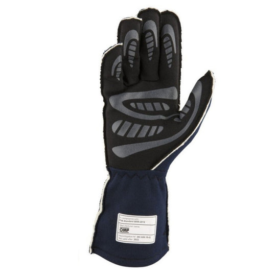 GUANTES OMP FIRST FIA 8856-2018 MY2025 NAVY AZUL / TIFFANY TALLA XL - OMP original VRM Motorsports imagen 3