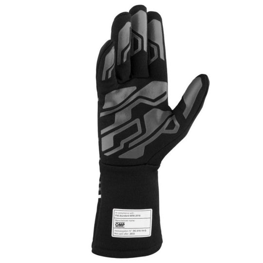 GUANTES OMP SPORT FIA 8856-2018 MY2025 NEGRO / BLANCO TALLA XS - OMP original VRM Motorsports imagen 3