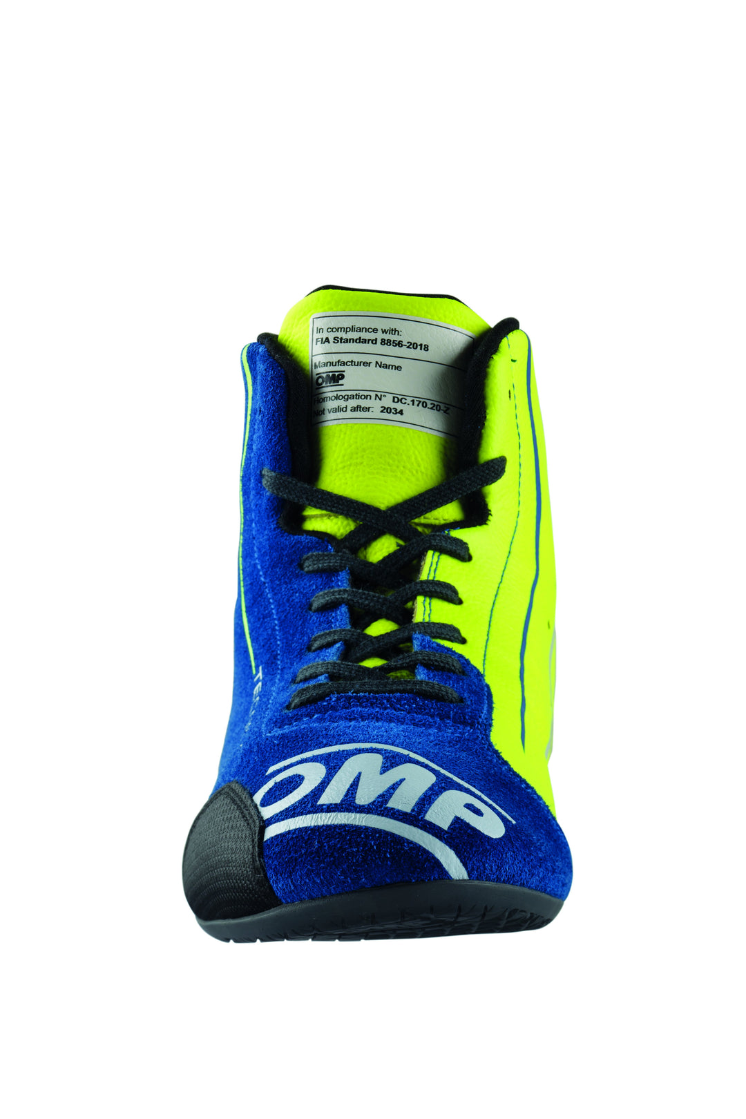 ZAPATILLAS OMP TECNICA MY2025 FIA 8856-2018 AZUL / AMARILLO TALLA 39 - OMP original VRM Motorsports imagen 3