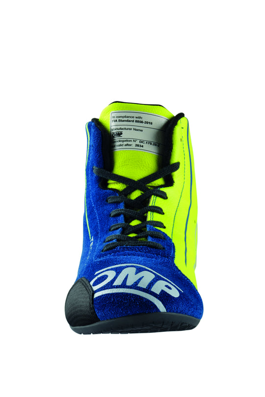 ZAPATILLAS OMP TECNICA MY2025 FIA 8856-2018 AZUL / AMARILLO TALLA 40 - OMP original VRM Motorsports imagen 3