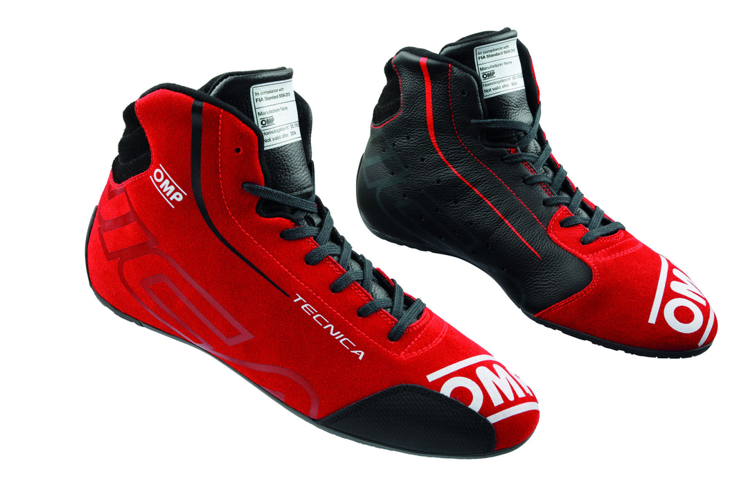 ZAPATILLAS OMP TECNICA MY2025 FIA 8856-2018 NEGRO / RED TALLA 39 - OMP original VRM Motorsports imagen 1
