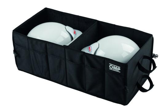 PORTA CASCO OMP PLEGABLE NEGRA - OMP original VRM Motorsports imagen 1