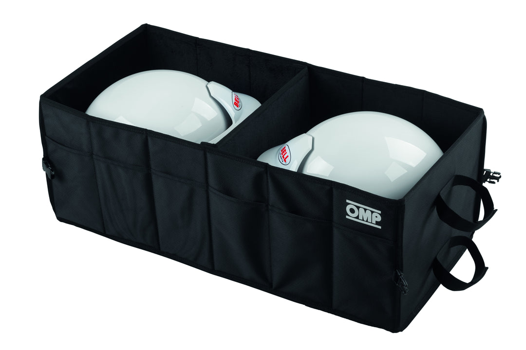 PORTA CASCO OMP PLEGABLE NEGRA - OMP original VRM Motorsports imagen 1