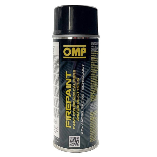 PINTURA PINZA DE FRENO OMP RESISTENTE ALTA TEMPERATURA NEGRO 08008 - 400 ML OMP RACING | VRM Motorsports