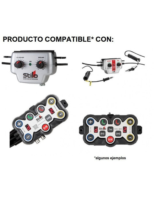 Sparco Rhk/Jh - Hembra Nexus 4 Pin Std - Con Micrófono Flex Boom - Con Auriculares - Sparco original VRM Motorsports imagen 3