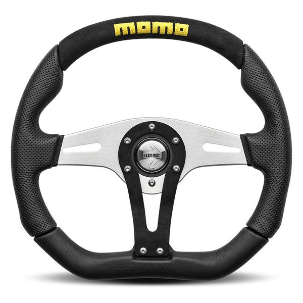 MOMO TREK 350 MM LEATHER AND ALCANTARA STEERING WHEEL