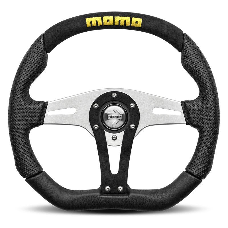 VOLANTE MOMO TREK 350 MM CUERO Y ALCANTARA MOMO | VRM Motorsports