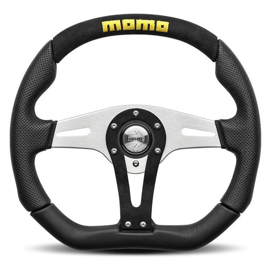 VOLANTE MOMO TREK 350 MM CUERO Y ALCANTARA MOMO | VRM Motorsports