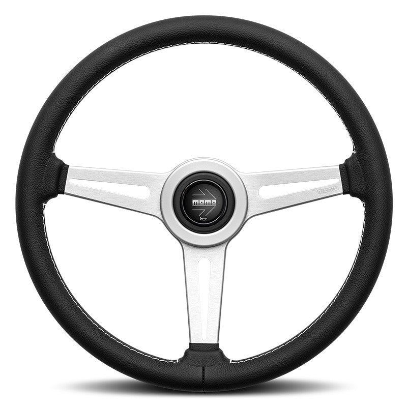 VOLANTE MOMO RETRO 360 CUERO NEGRO MOMO | VRM Motorsports
