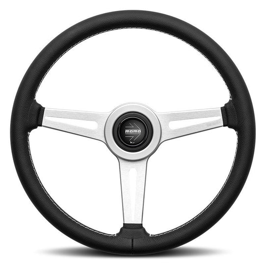 VOLANTE MOMO RETRO 360 CUERO NEGRO MOMO | VRM Motorsports