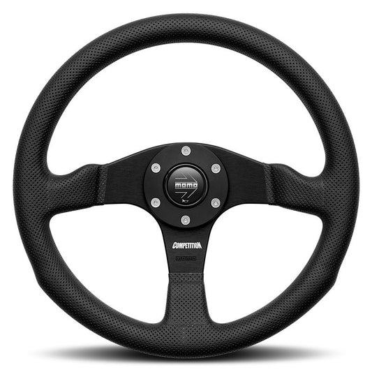 VOLANTE MOMO COMPETITION 350 MM CUERO NEGRO