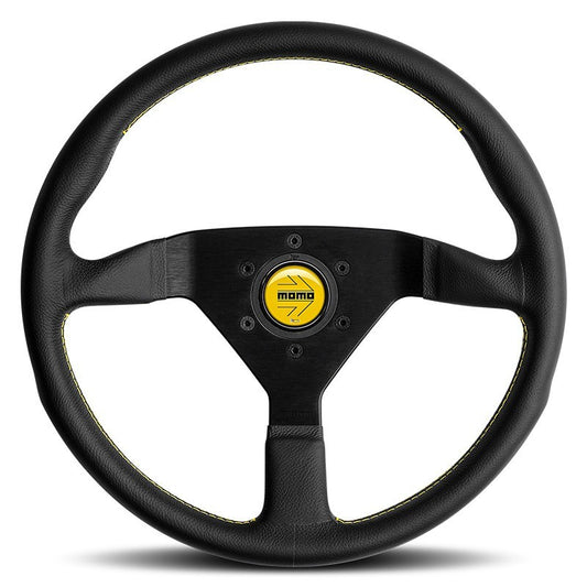 VOLANTE MOMO MONTECARLO NEGRO-AMARILLO 350