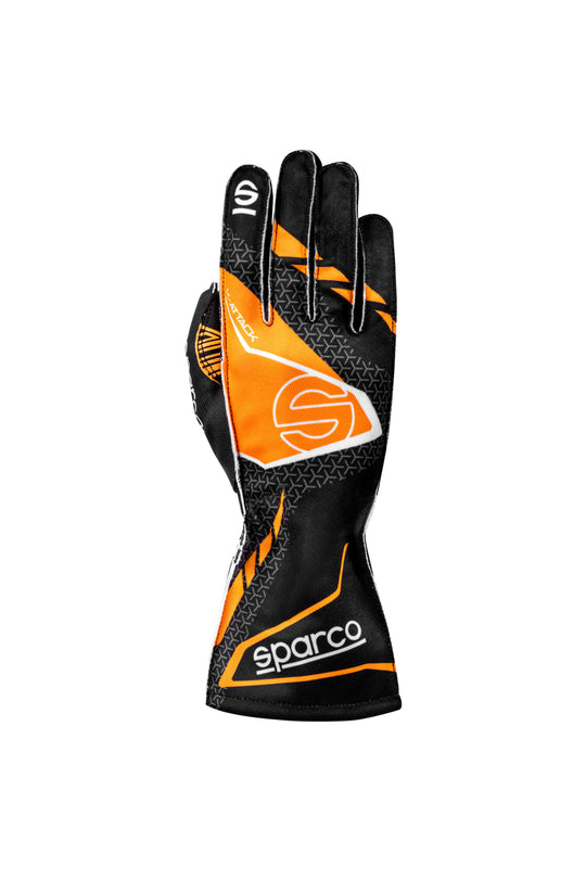 Guantes Sparco K-Attack 2025 Negro/Naranja Talla 9 - Sparco original VRM Motorsports imagen 3