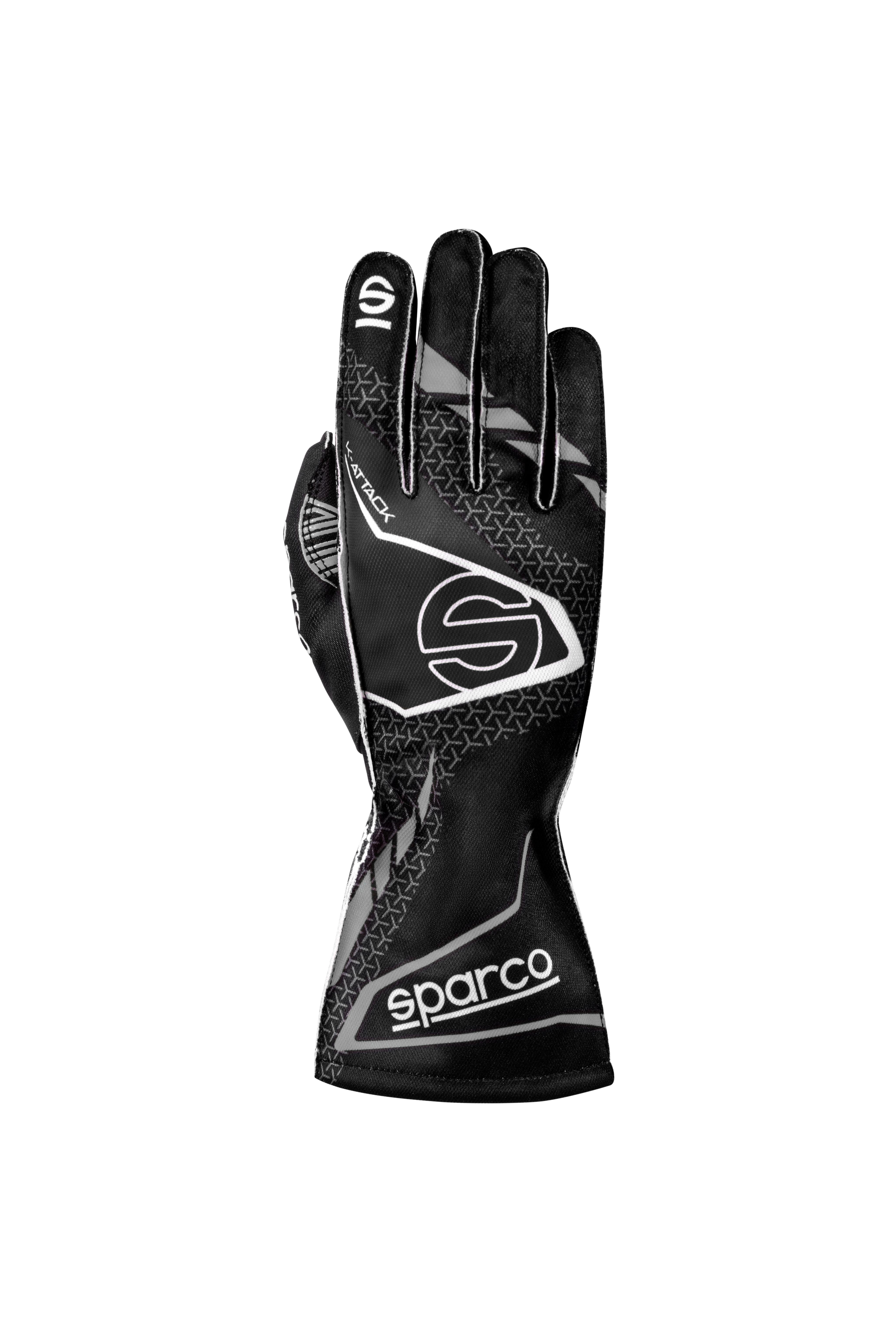Guantes Sparco K-Attack 2025 Negro/Gris Talla 4 - Sparco original VRM Motorsports imagen 1