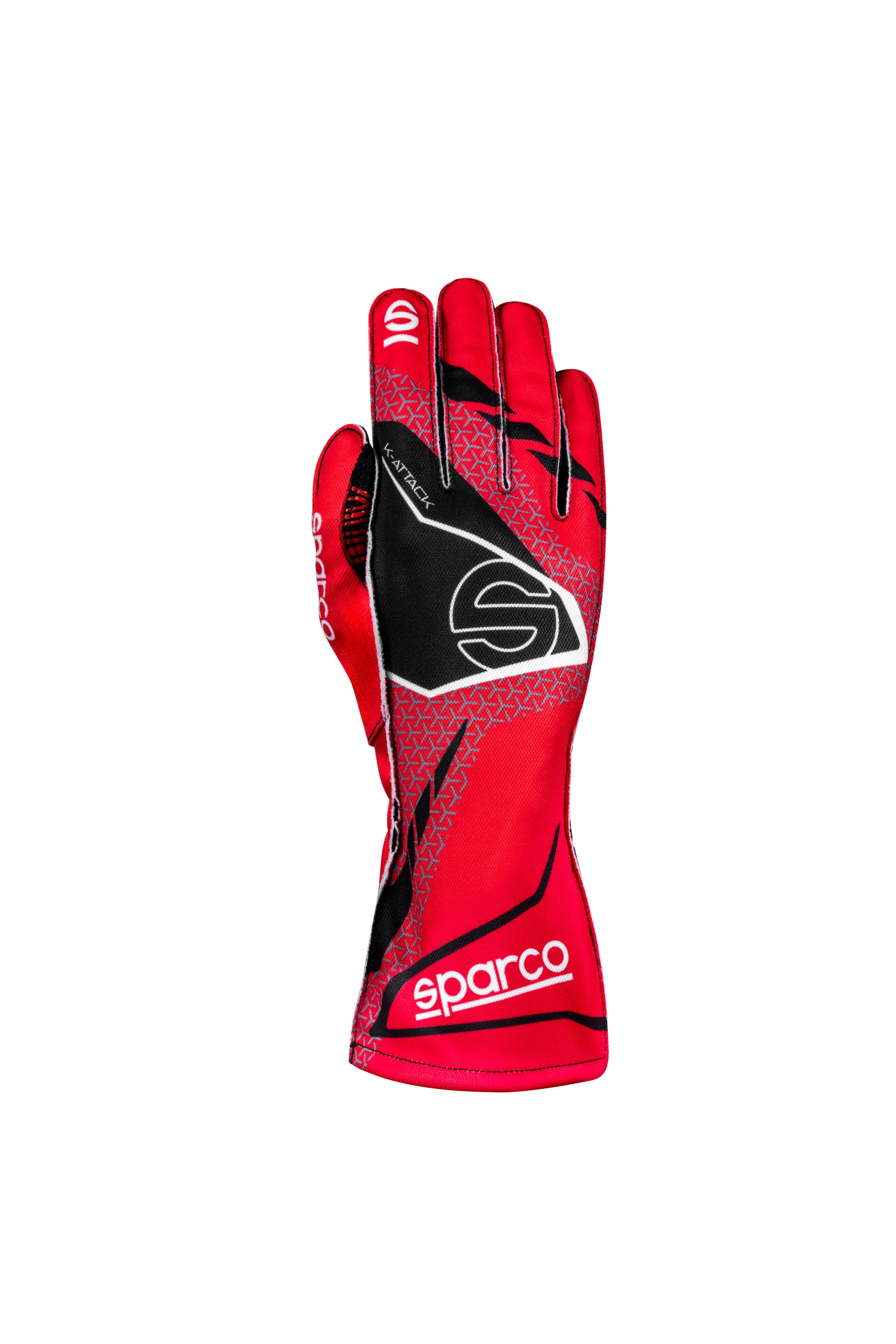 Guantes Sparco K-Attack 2025 Rojo/Negro Talla 7 - Sparco original VRM Motorsports imagen 1