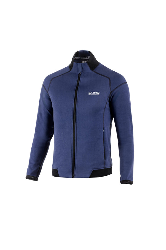 SPARCO FULL ZIP HOODIE BLUE SIZE XS