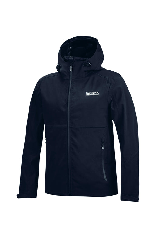 CHAQUETA SPARCO SHELL IMPERMEABLE BK TALLA XL