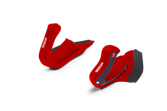 Almohadilla Mejillas Casco Sparco Flux Rj/Rj-I Rojas Talla Xl - Sparco original VRM Motorsports imagen 2
