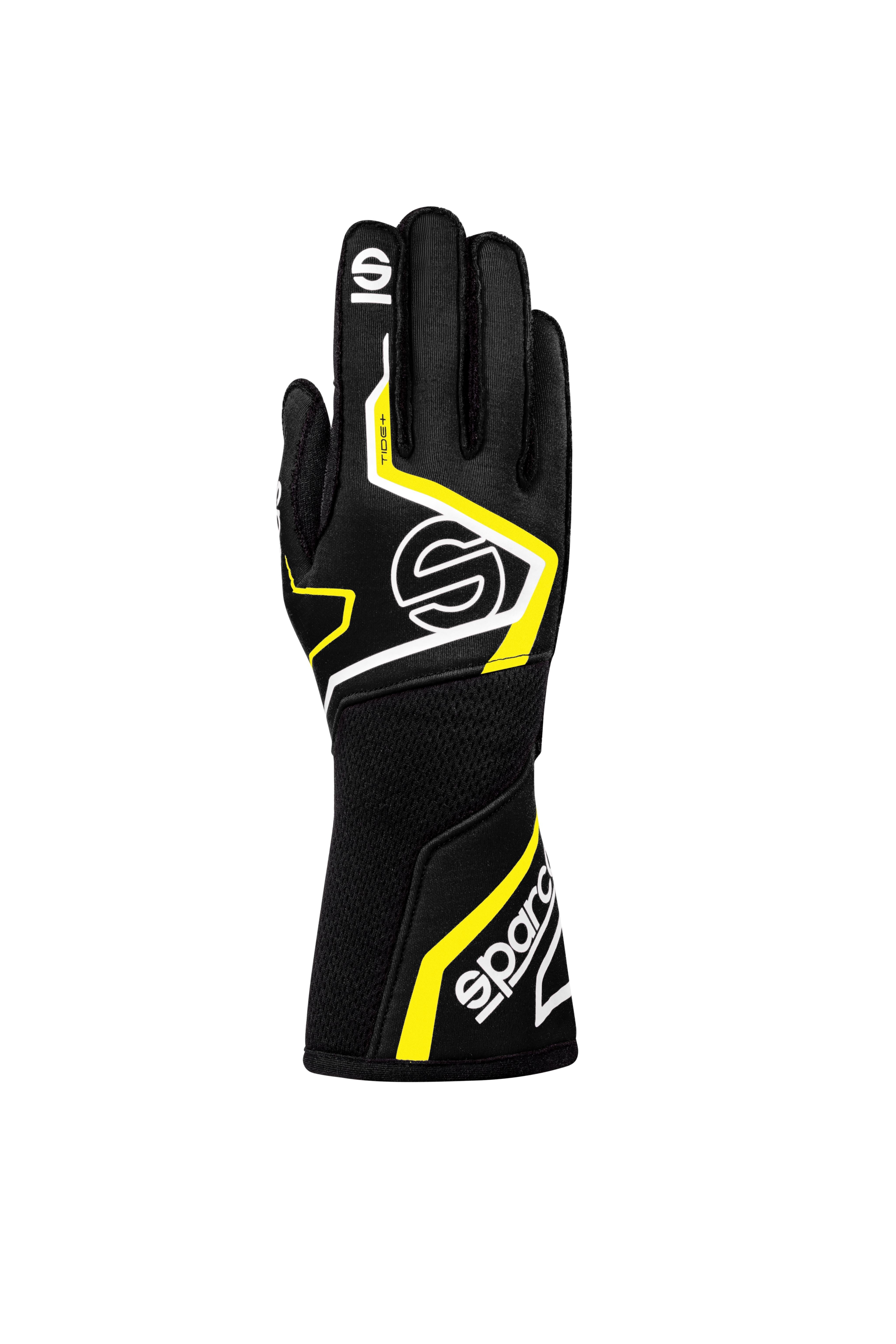 Guantes Sparco Tide+ 2025 Negros/Amarillos Talla 11 - Sparco original VRM Motorsports imagen 1