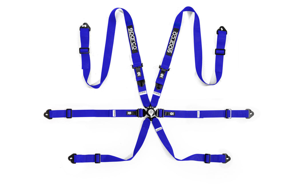 Arnes Sparco 6 Puntos Azul Pulldown - Sparco original VRM Motorsports imagen 2