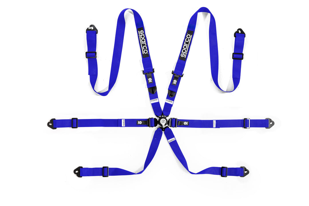 Arnes Sparco 6 Puntos Azul Pulldown - Sparco original VRM Motorsports imagen 2