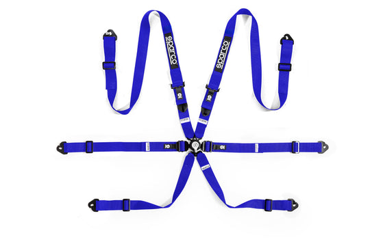 Arnes Sparco 6 Puntos Azul Pulldown - Sparco original VRM Motorsports imagen 2