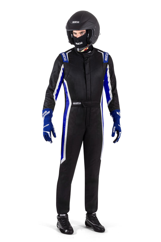 SPARCO TRAJE DE CARRERAS SPARCO SPRINT PRO 2025 NEGRO/AZUL TALLA 52